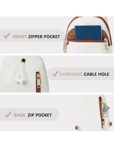 Bolso Bandolera BOSTANTEN para Mujeres Cuero Multifuncional