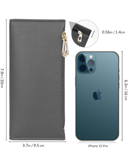 Billetera Bifold Tipmile Gris Oscuro con Bloqueo RFID Billetera Bifold Tipmile Gris Oscuro con Bloqueo RFID