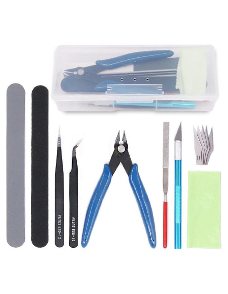 Kit de herramientas para modelismo Rustark 9 piezas Kit de herramientas para modelismo Rustark 9 piezas