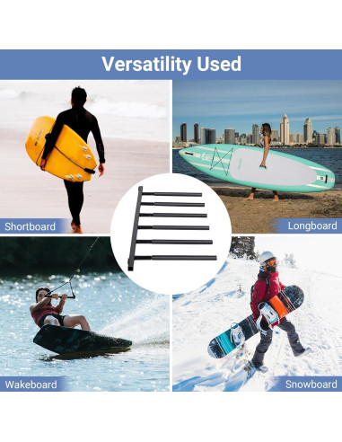 Soporte de Tabla de Surf Neorexon 6 Brazos Montaje Pared