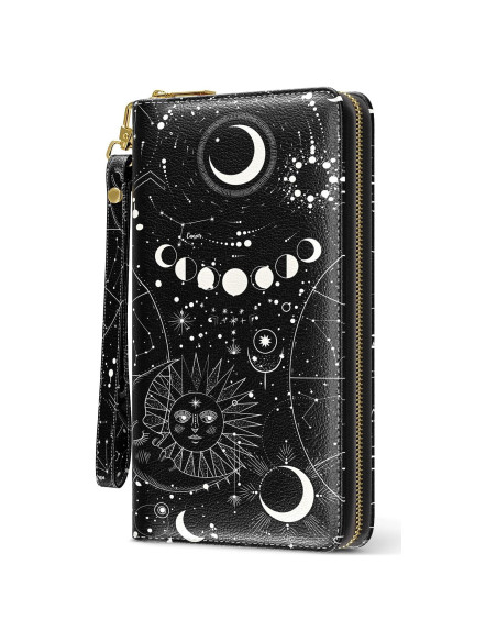 Billetera de Muñeca Nipichsha RFID para Mujeres - Sol Luna Billetera de Muñeca Nipichsha RFID para Mujeres - Sol Luna