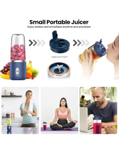 Licuadora Portátil Regalosonline 400 ml USB Acero Inoxidable 2