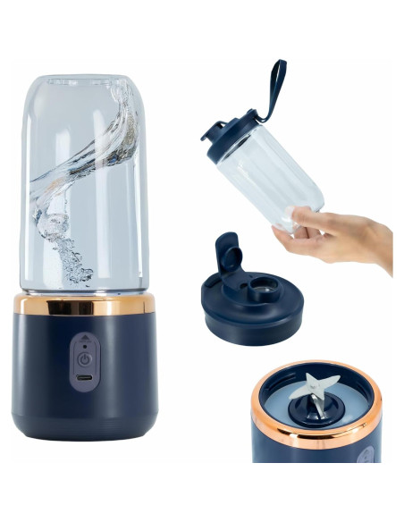 Licuadora Portátil Regalosonline 400 ml USB Acero Inoxidable Licuadora Portátil Regalosonline 400 ml USB Acero Inoxidable