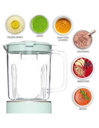 LICUADORA COOK WITH COLOR 300W 2 Velocidades 750ml Salvia