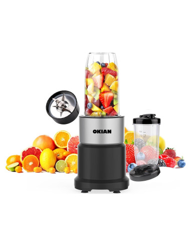 Licuadora Personal Okian PB2015 800W 2 Tazas 6 Cuchillas