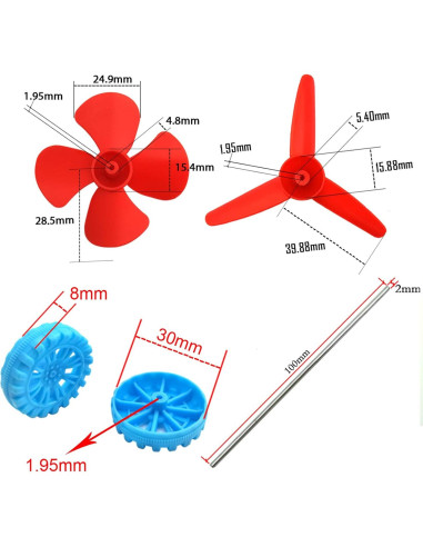 Kit de Motores de CC EUDAX 3V-12V 25000 RPM para DIY