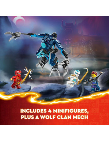 LEGO NINJAGO Mech de Fuego Elemental de Kai, 4 Minifiguras