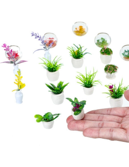 25 Plantas Artificiales en Macetas Miniatura Skylety 25 Plantas Artificiales en Macetas Miniatura Skylety
