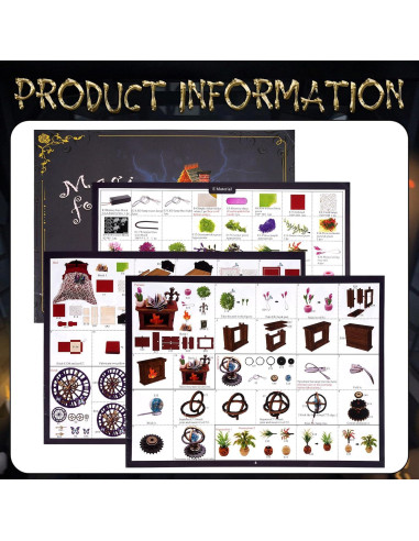 Casa de Muñecas Miniatura DIY WJZDY con Luces LED y Muebles