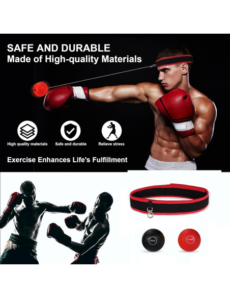 Bola de Reflexión Dermasy 13 cm Entrenamiento Boxeo 2 Bolas Bola de Reflexión Dermasy 13 cm Entrenamiento Boxeo 2 Bolas