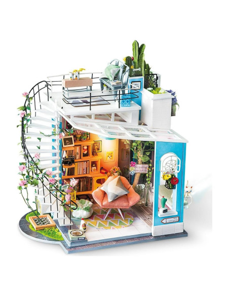 Kit Casa de Muñecas Miniatura ROLIFE DG12 con Luz LED Kit Casa de Muñecas Miniatura ROLIFE DG12 con Luz LED