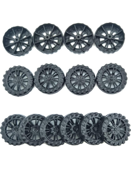 EUDAX 300 Ruedas de Plástico 30mm y 150 Ejes STEM 2mm EUDAX 300 Ruedas de Plástico 30mm y 150 Ejes STEM 2mm