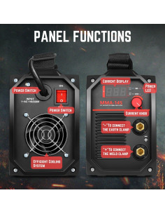 Soldador MMA Portátil DNA MOTORING 140A Pantalla LED 2