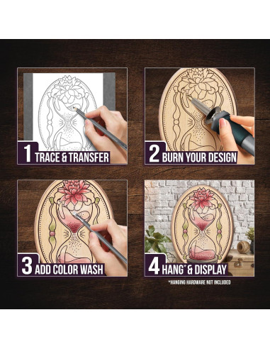Kit de Quemado de Madera ArtSkills 48 Piezas para Principiantes