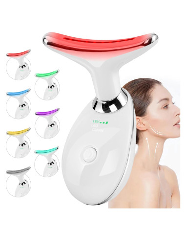 Masajeador Facial LED 7 en 1 CFPL-CG con Calentamiento