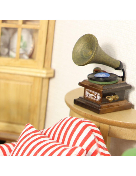 Gramófono Miniatura Cutemini 1:12 Vintage Decoración Gramófono Miniatura Cutemini 1:12 Vintage Decoración