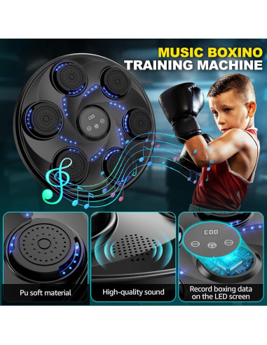 Máquina de Boxeo Musical Hlthair HJ-008 con Guantes