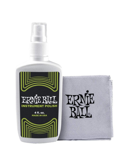 Pulidor de Guitarras Ernie Ball P04222 con Paño Microfibra Pulidor de Guitarras Ernie Ball P04222 con Paño Microfibra