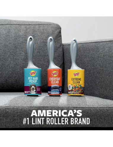 Rodillo Adhesivo Scotch-Brite 6 Rodillos 600 Hojas Extra Pegajoso