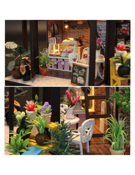 Casa de Muñecas Miniatura MAGQOO DIY con Muebles y Luz LED Casa de Muñecas Miniatura MAGQOO DIY con Muebles y Luz LED