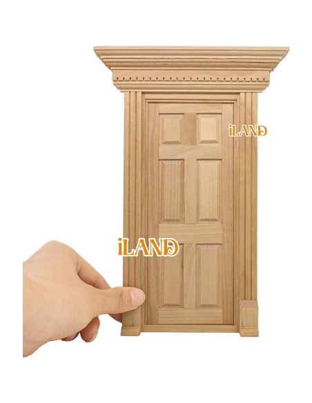Puerta Miniatura iLAND Neoclásica 1:12 con Manija Puerta Miniatura iLAND Neoclásica 1:12 con Manija