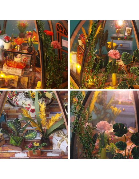 GuDoQi Casa de Muñecas Miniatura DIY 1:24 con Muebles GuDoQi Casa de Muñecas Miniatura DIY 1:24 con Muebles