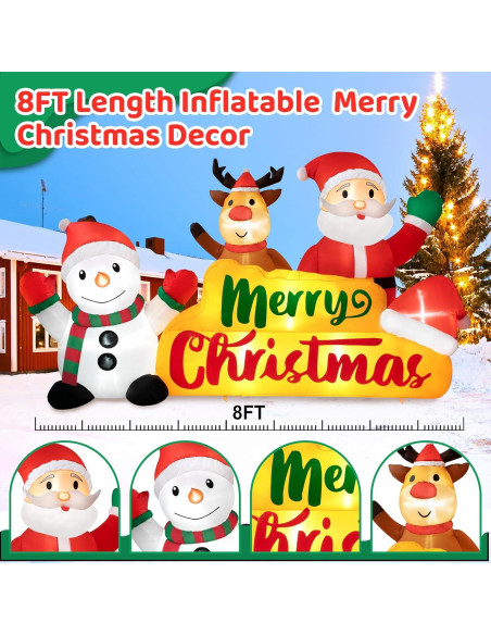 Decoración Inflable Navidad Meland 240x150 cm con LED Decoración Inflable Navidad Meland 240x150 cm con LED
