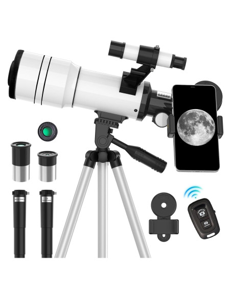 Telescopio Refractor ToyerBee 70mm para Adultos y Niños Telescopio Refractor ToyerBee 70mm para Adultos y Niños