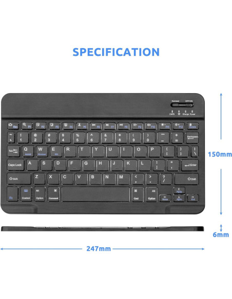 Teclado Inalámbrico EDIVIA para Samsung Galaxy Tab S7/S8 - Bluetooth Teclado Inalámbrico EDIVIA para Samsung Galaxy Tab S7/S8 - Bluetooth