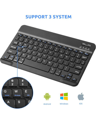 Teclado Inalámbrico EDIVIA para Samsung Galaxy Tab S7/S8 - Bluetooth