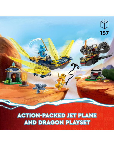 LEGO NINJAGO Batalla Dragón Bebé Nya y Arin 71798