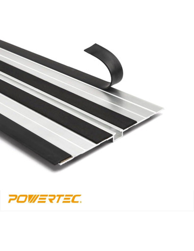 Juego de Guía de Sierra de Carril POWERTEC 72199 55" con Abrazaderas