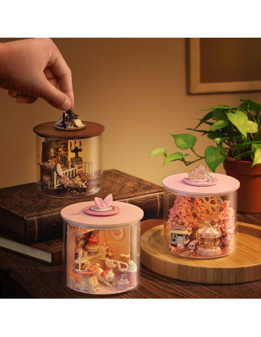Kit Casa de Muñecas DIY Spilay 1:24 con LED y Accesorios