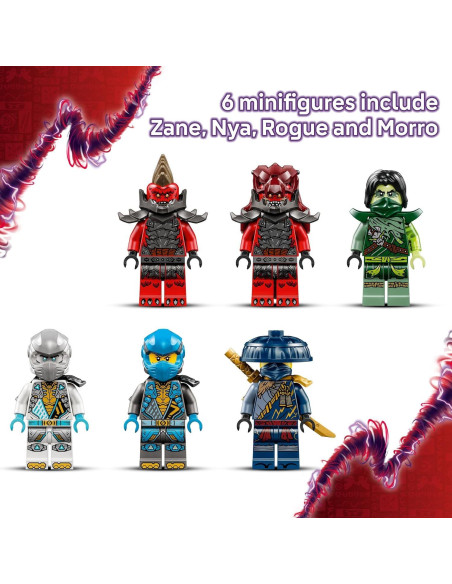 LEGO NINJAGO Aldea de Tormenta Dragoniana 71841 - 6 Minifiguras LEGO NINJAGO Aldea de Tormenta Dragoniana 71841 - 6 Minifiguras