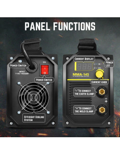 Soldador MMA Portátil DNA MOTORING 140A Pantalla LED 2