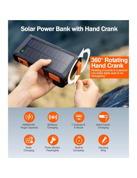 Banco de Energía GOODaaa 45800mAh Carga Rápida Inalámbrica Banco de Energía GOODaaa 45800mAh Carga Rápida Inalámbrica