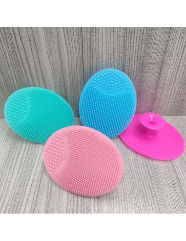 Cepillo Facial de Silicona - 4 Exfoliadores Multicolor