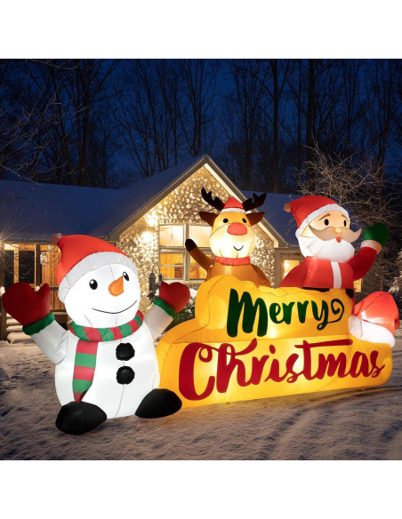 Decoración Inflable Navidad Meland 240x150 cm con LED Decoración Inflable Navidad Meland 240x150 cm con LED