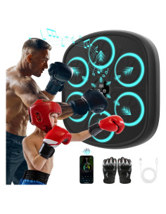 Máquina de Boxeo Musical Yucate MBT-03 con Guantes y 9 Modos