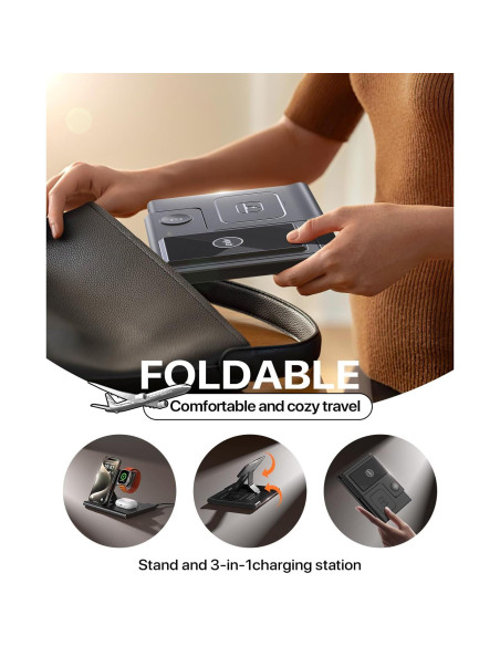 Cargador Inalámbrico EXW 3 en 1 para iPhone y Apple Watch Cargador Inalámbrico EXW 3 en 1 para iPhone y Apple Watch