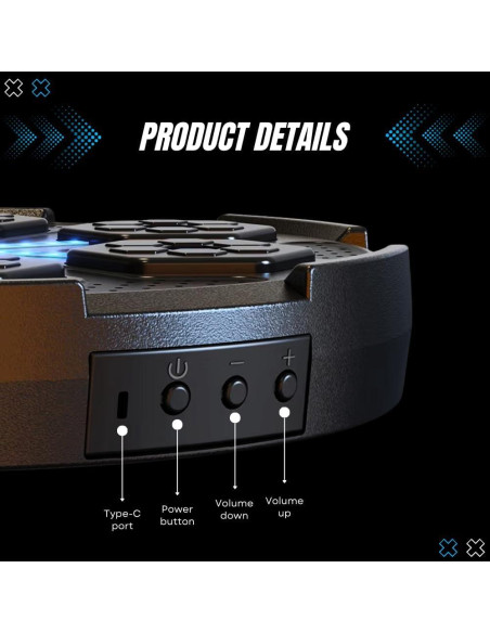 Máquina de Boxeo Musical Homefy - Entrenador Pared LED Máquina de Boxeo Musical Homefy - Entrenador Pared LED