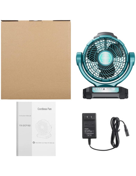 Ventilador Inalámbrico DTEZTECH 18V LXT 21.6 cm para Oficina Ventilador Inalámbrico DTEZTECH 18V LXT 21.6 cm para Oficina