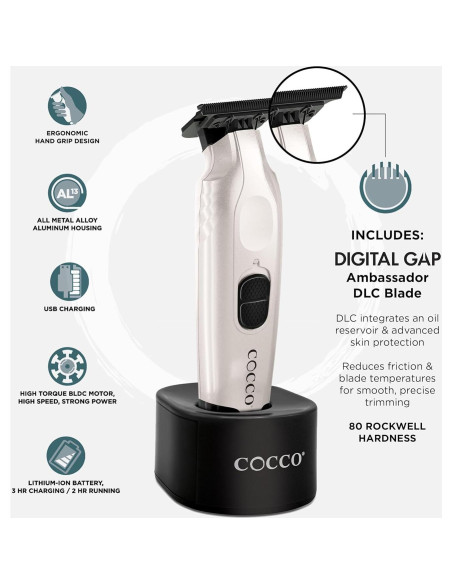 Cocco Veloce Pro Trimmer Inalámbrico Metal 15cm Cocco Veloce Pro Trimmer Inalámbrico Metal 15cm