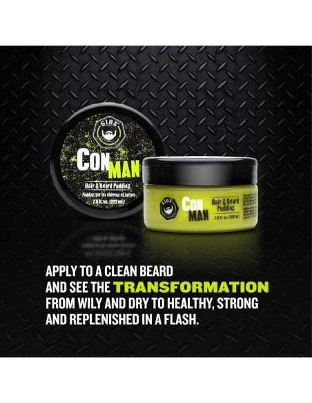 GIBS Con Man Crema para Cabello y Barba 221 ml Hidratante GIBS Con Man Crema para Cabello y Barba 221 ml Hidratante