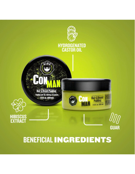 GIBS Con Man Crema para Cabello y Barba 221 ml Hidratante GIBS Con Man Crema para Cabello y Barba 221 ml Hidratante