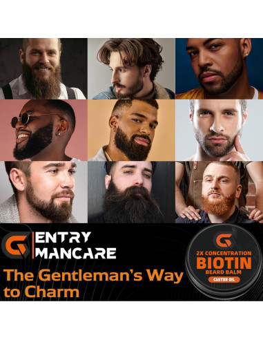 Bálsamo para Barba Gentrymancare 2X Biotina 56.7 g