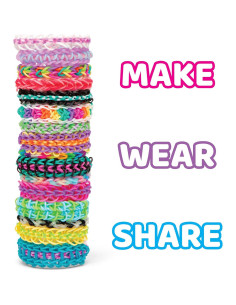 Set de Combo MEGA Rainbow Loom - 7000 bandas de goma multicolor 2