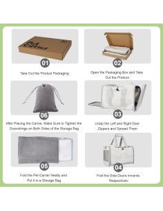 Transportín para Gatos y Perros Le City 7.26 kg Plegable 2