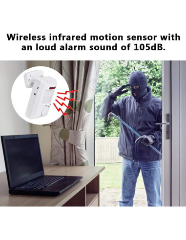 Sistema de Alarma Dioche con Sensor Infrarrojo 105dB