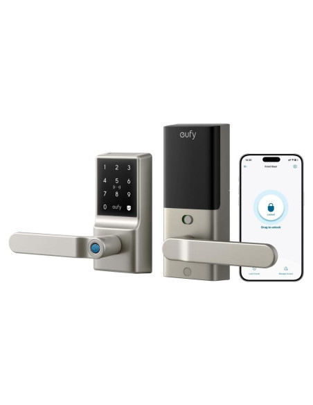 Cerradura Inteligente eufy C33 con Huella Dactilar y Wi-Fi Cerradura Inteligente eufy C33 con Huella Dactilar y Wi-Fi